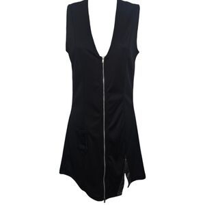Lovers Lane Full Zip Sleeveless Split Hem Dress